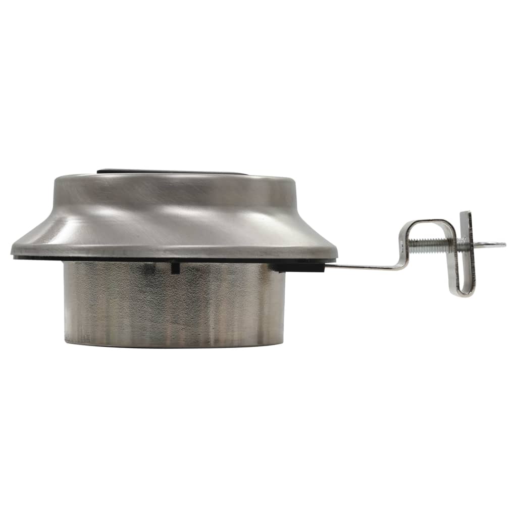 vidaXL Solar-Außenleuchten 12 Stk. LED Rund 12 cm Weiß - Image 5