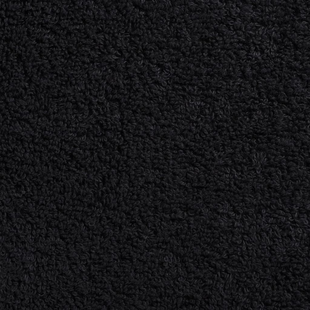 vidaXL Premium-Handtücher SOLUND 10 Stk. Schwarz 100x200 cm 600 g/m² - Image 5