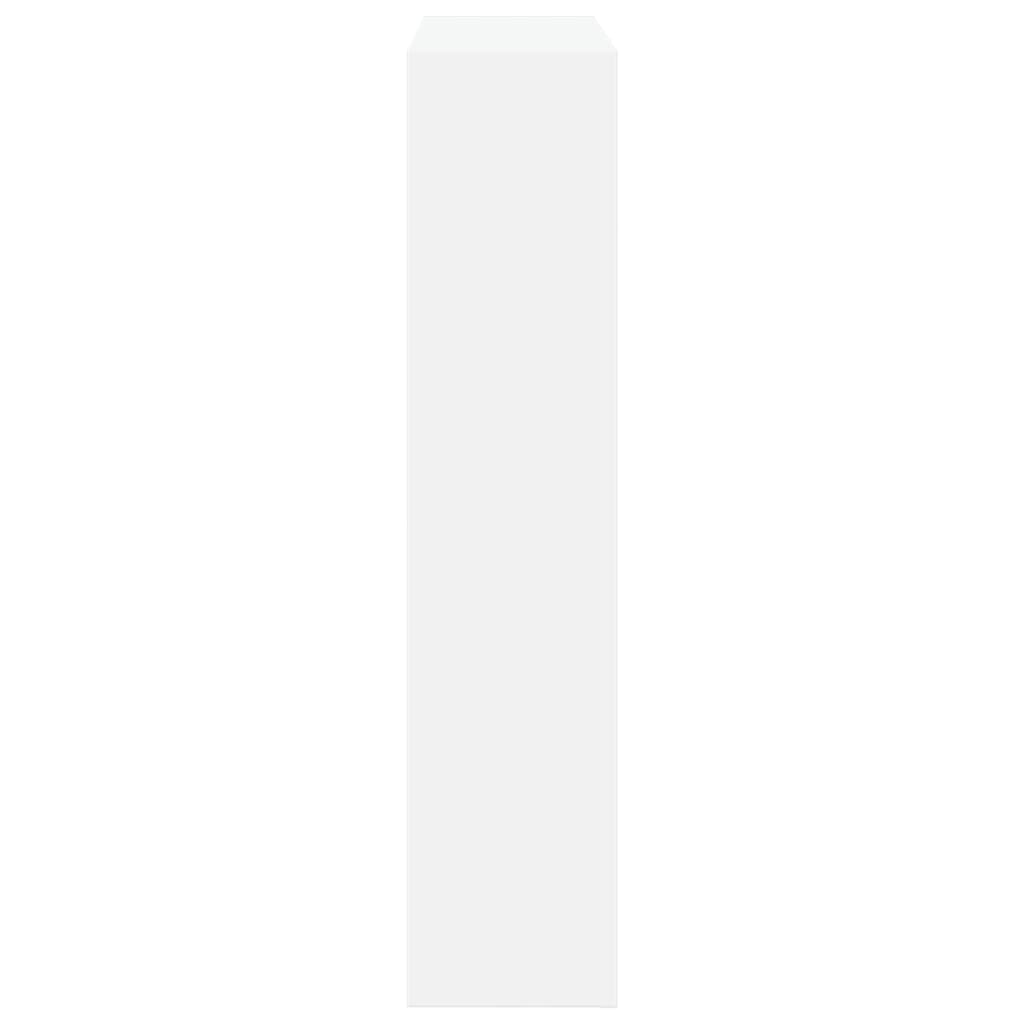 vidaXL Kaminumrandung Weiß 81x18x82 cm Holzwerkstoff - Image 5