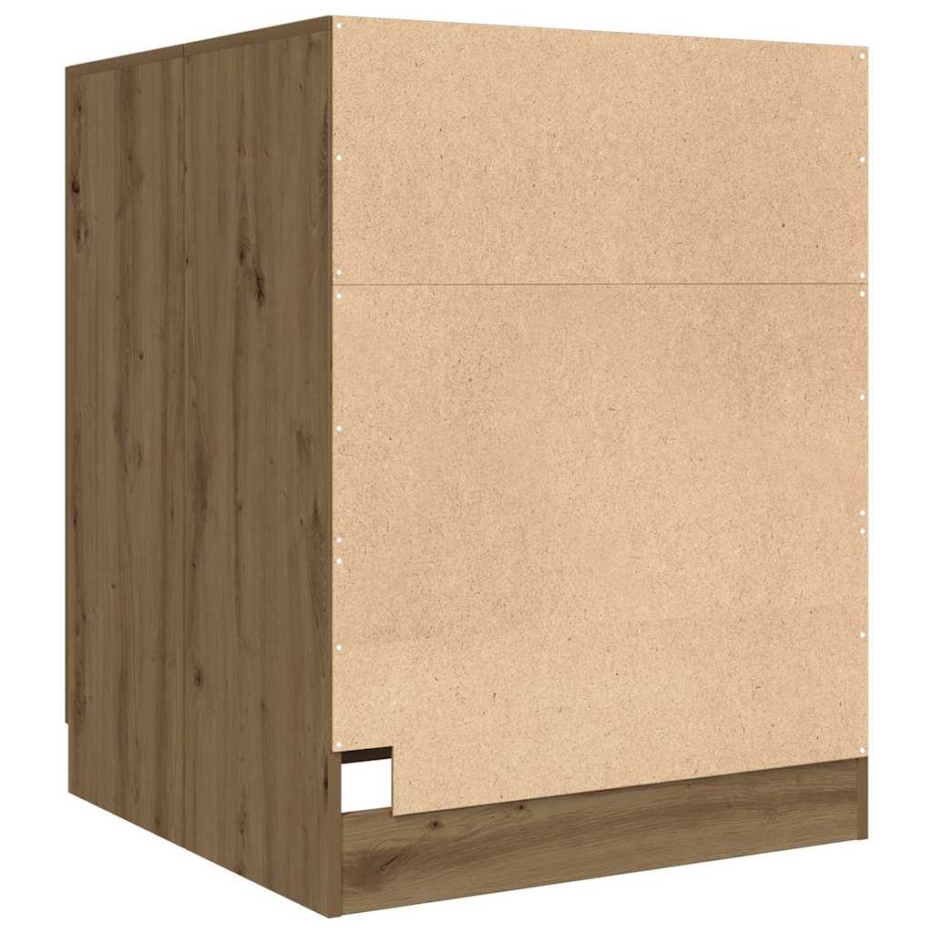 vidaXL Waschmaschinenschrank Artisan-Eiche 70,5x71,5x91,5 cm - Image 6