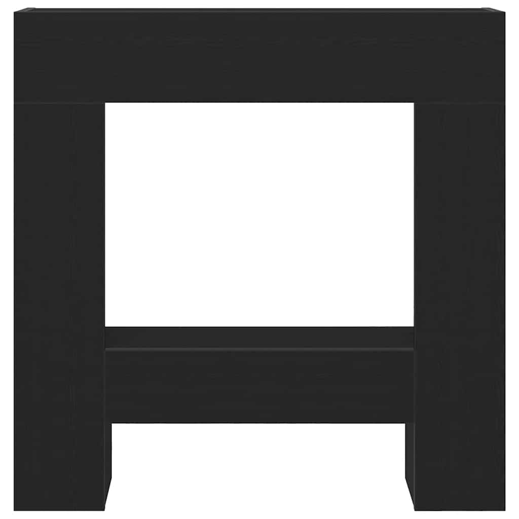 vidaXL Kaminumrandung Schwarz Eichen-Optik 81x18x82 cm Holzwerkstoff - Image 5