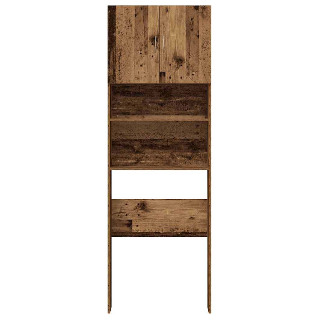 vidaXL Waschmaschinenschrank Altholz-Optik 64x24x190 cm Holzwerkstoff - Image 5