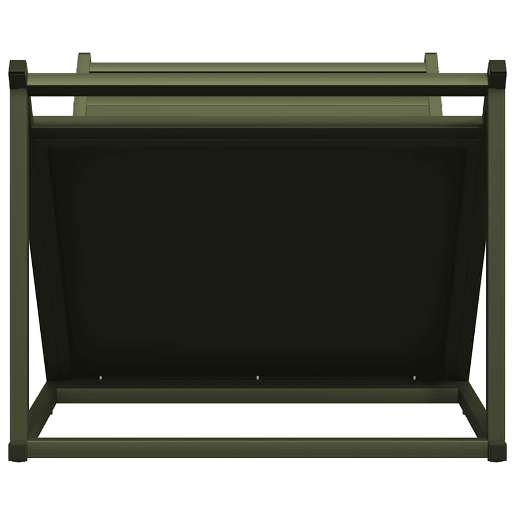 vidaXL Brennholzregal Olivgrün 70x43x34,5 cm Kaltgewalzter Stahl - Image 6