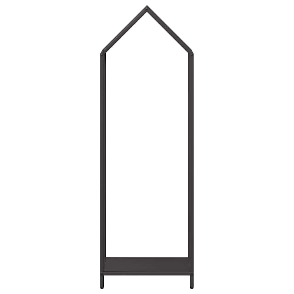 vidaXL Brennholzregal Schwarz 40x25x120 cm Kaltgewalzter Stahl - Image 5