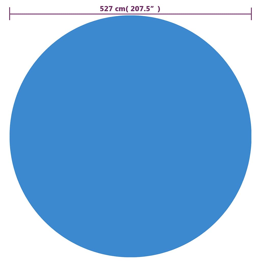 vidaXL Poolabdeckung Blau 527 cm PE - Image 4