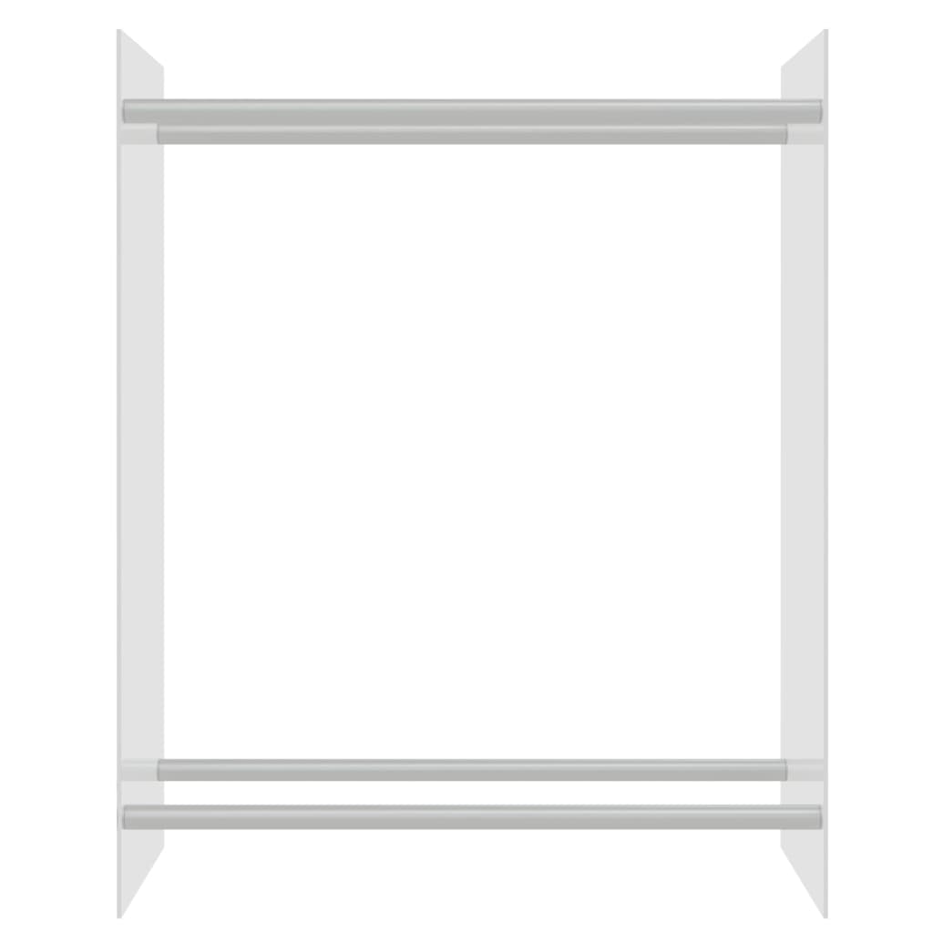 vidaXL Brennholzregal Transparent 80x35x100 cm Hartglas - Image 3