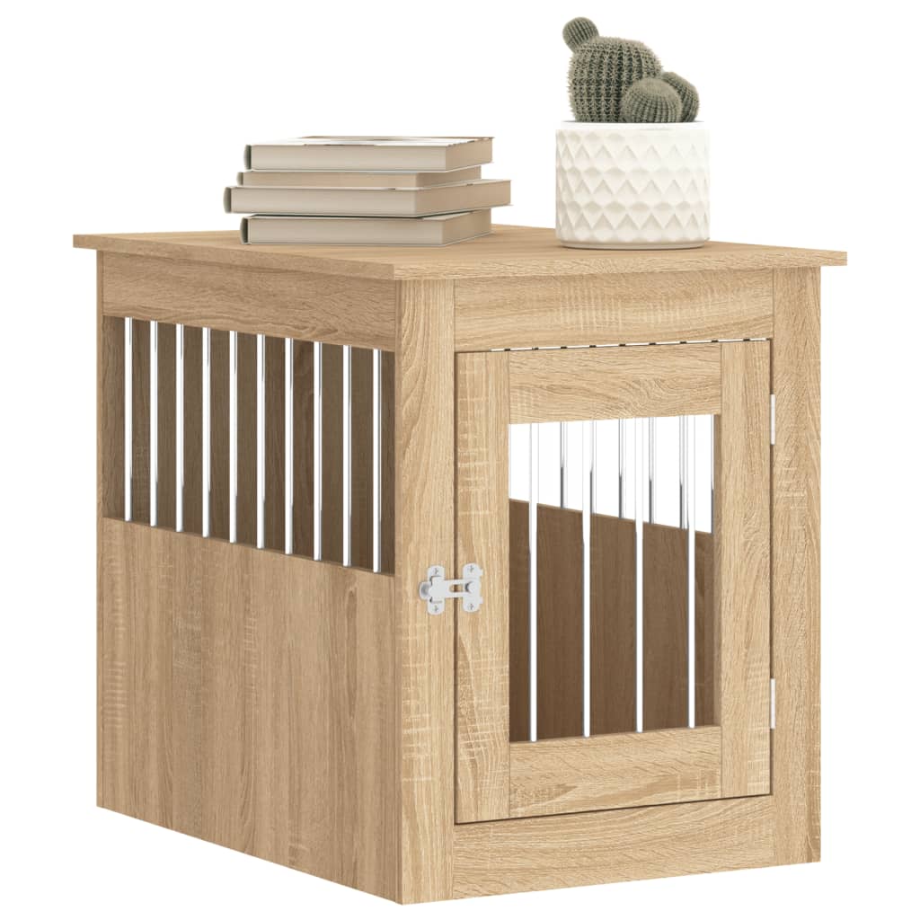 vidaXL Hundekäfig im Möbelstil Sonoma-Eiche 55x75x65 cm Holzwerkstoff - Image 4