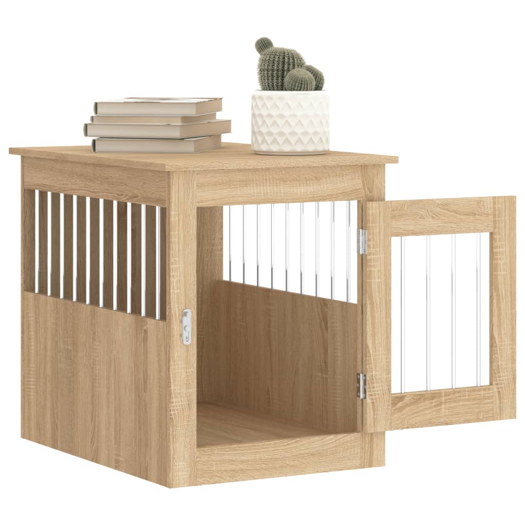 vidaXL Hundekäfig im Möbelstil Sonoma-Eiche 55x75x65 cm Holzwerkstoff - Image 5