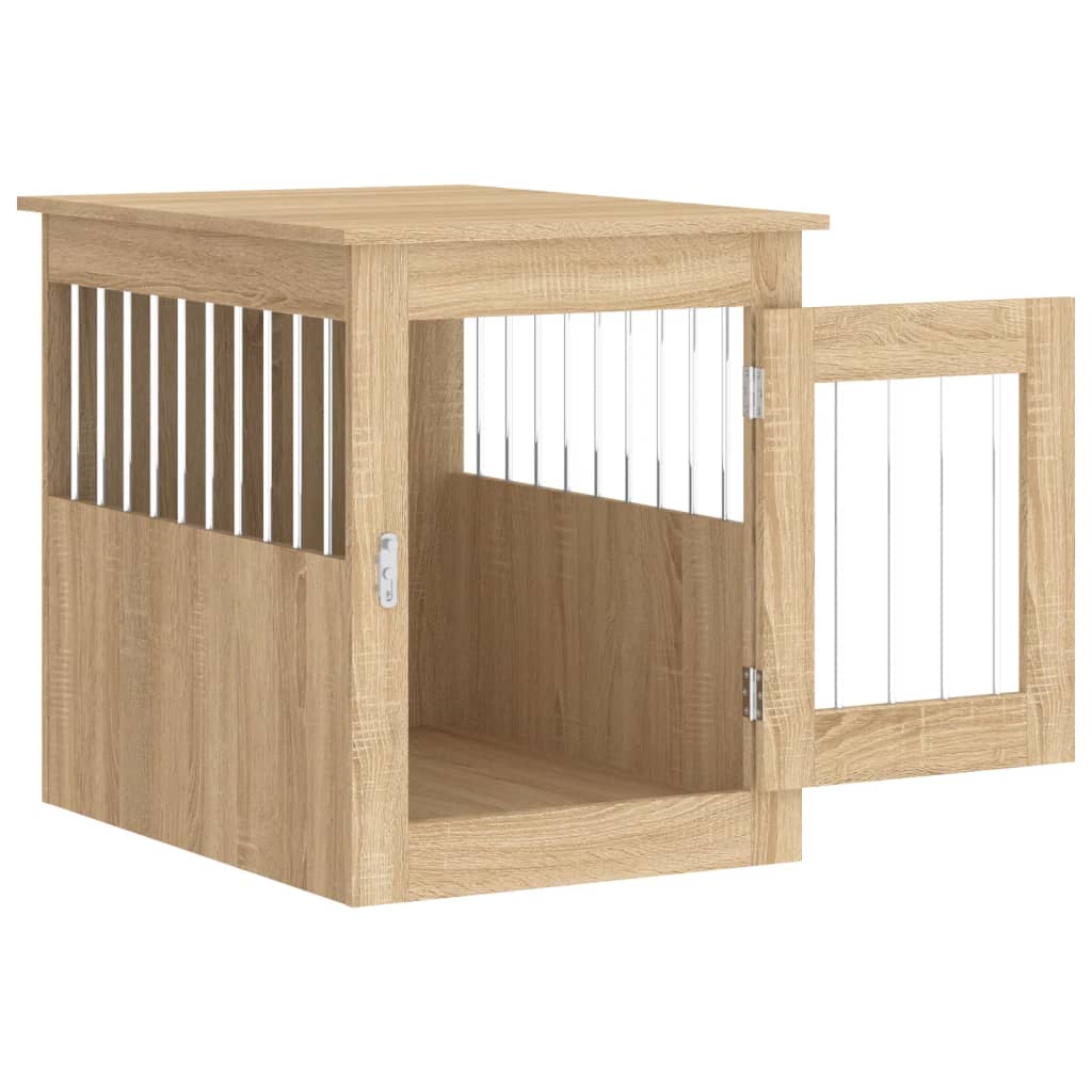 vidaXL Hundekäfig im Möbelstil Sonoma-Eiche 55x75x65 cm Holzwerkstoff - Image 6