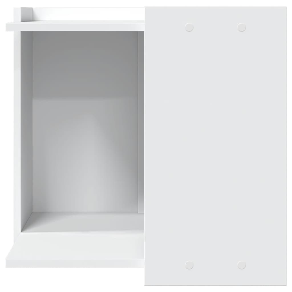 vidaXL Katzenklo Weiß 53x53x51 cm Holzwerkstoff - Image 4