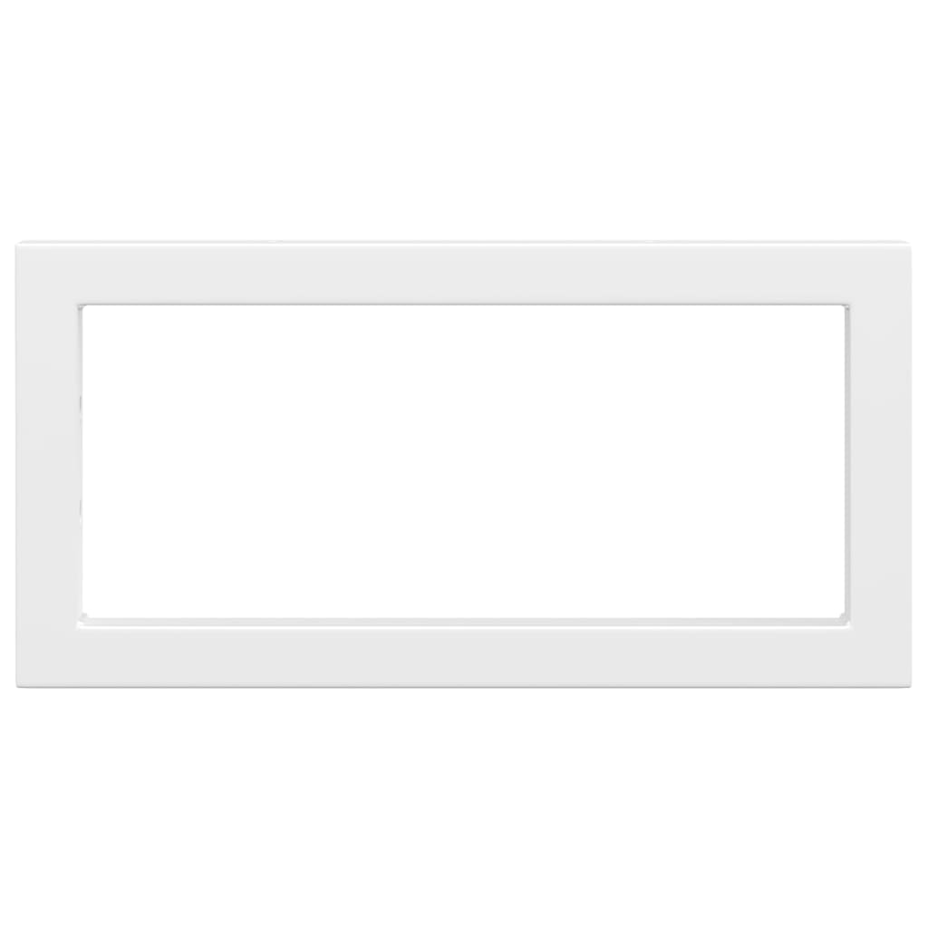 vidaXL Waschtisch-Halterungen 2 Stk. Weiß Rechteckig Stahl - Image 6