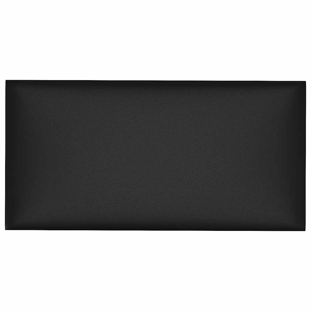 vidaXL Wandpaneele 12 Stk. Schwarz 60x30 cm Kunstleder 2,16 m - Image 3