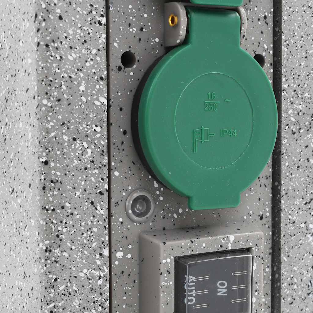 vidaXL Gartensteckdose mit Dämmerungssensor Säule Kunststoff - Image 6