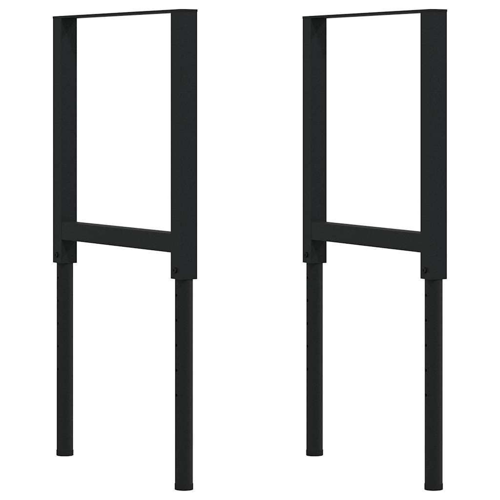 vidaXL Werkbank 80x60x(71,5-98) cm Massivholz Eiche - Image 5