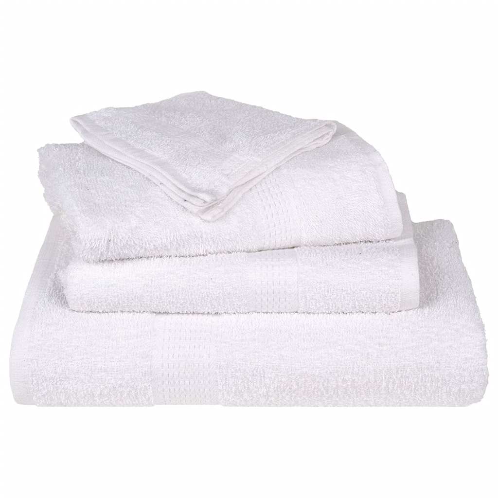 vidaXL Duschtücher 25 Stk. Weiß 70x140 cm 360 g/m² 100% Baumwolle - Image 4