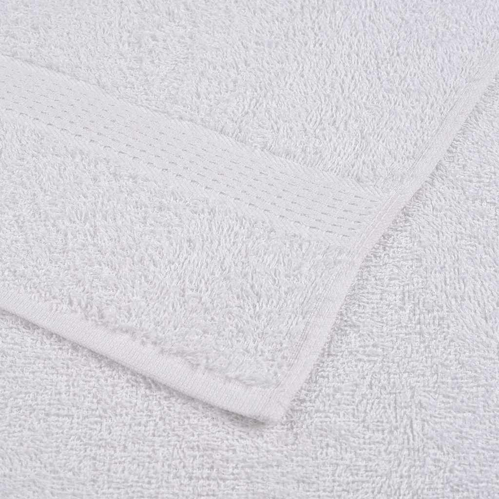 vidaXL Duschtücher 25 Stk. Weiß 70x140 cm 360 g/m² 100% Baumwolle - Image 6