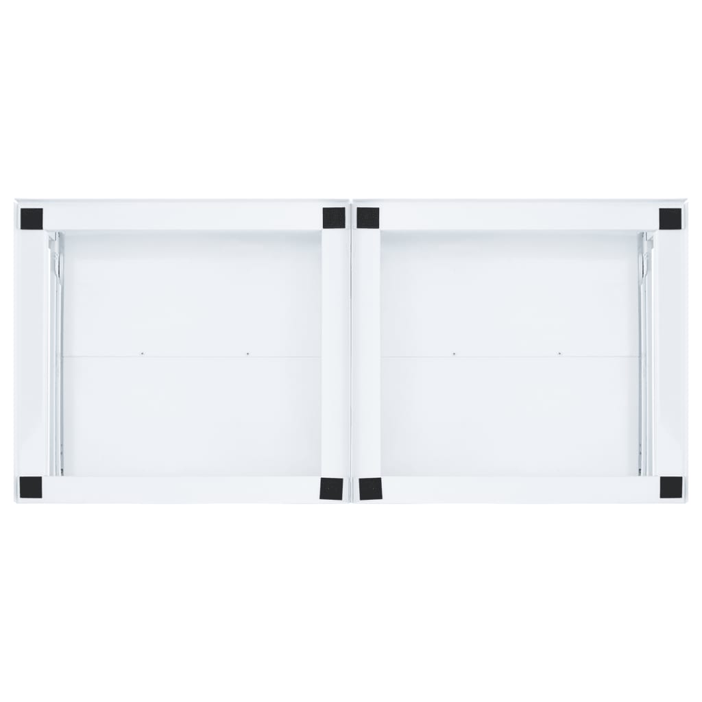 vidaXL Waschmaschinen-Untergestell 2er mit Ausziehbaren Ablagen Weiß - Image 6