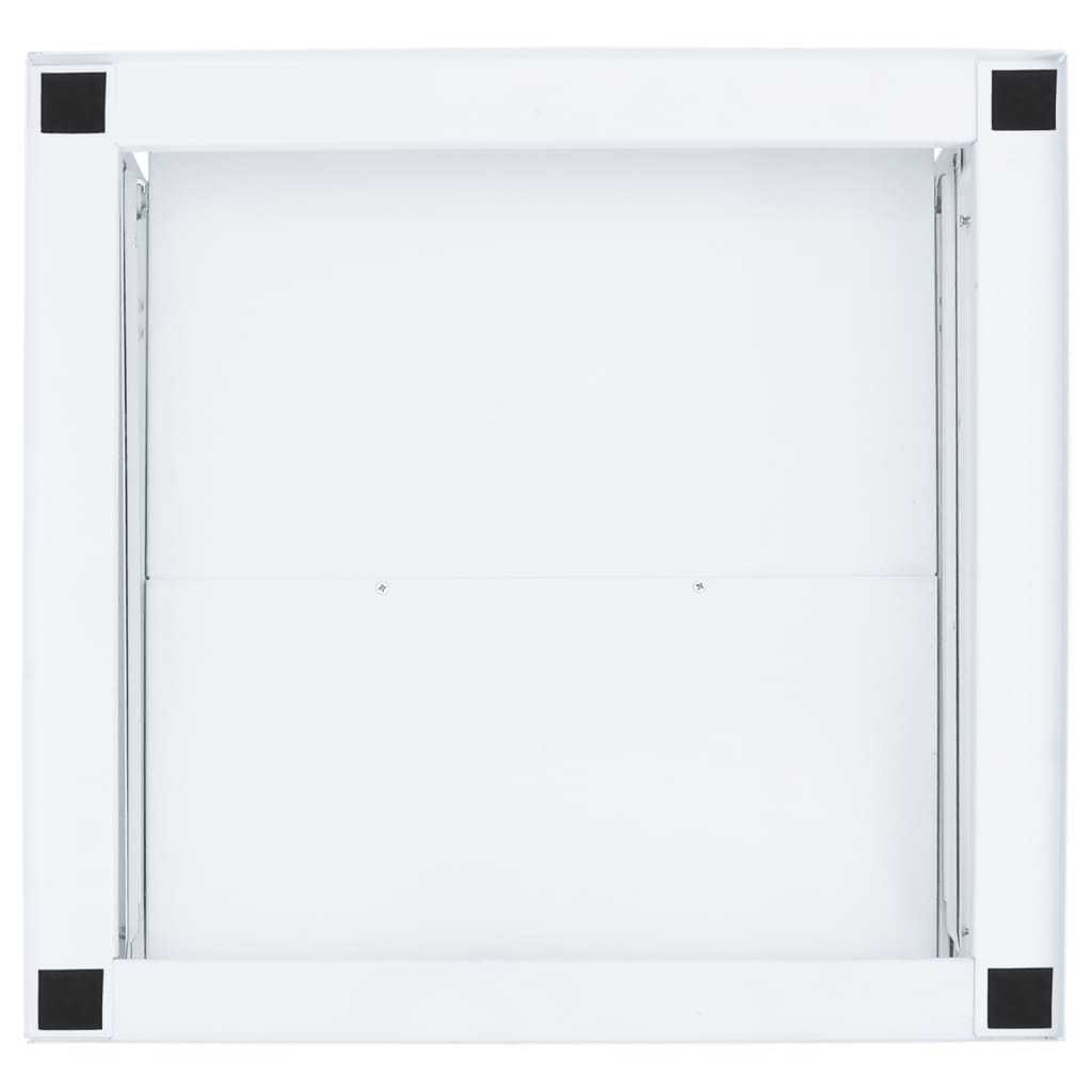 vidaXL Waschmaschinen-Untergestell mit Ausziehbarer Ablage Weiß - Image 6