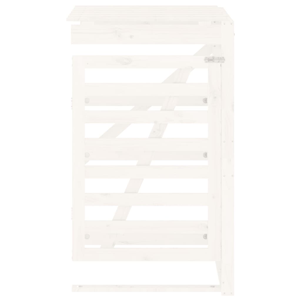 vidaXL Erweiterung für Mülltonnenbox Weiß Massivholz Kiefer - Image 6