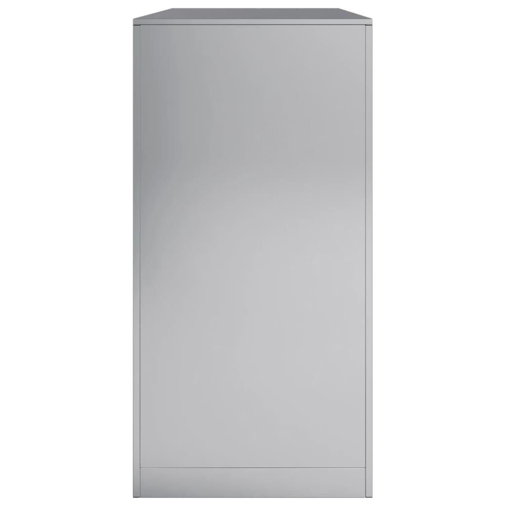 vidaXL Brennholzregal 100x40x80 cm Verzinkter Stahl - Image 5