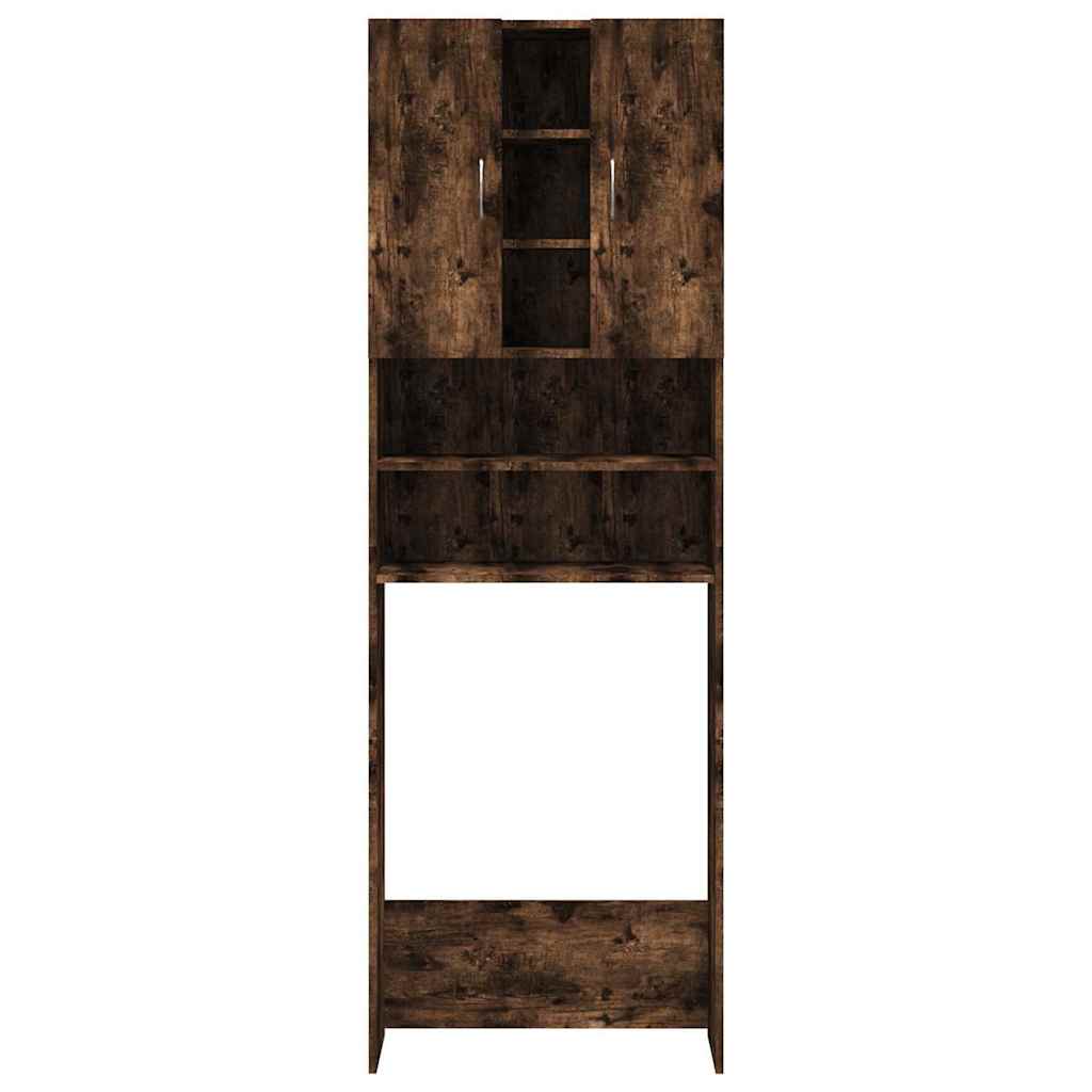 vidaXL Waschmaschinenschrank Räuchereiche 64x25,5x190 cm - Image 6