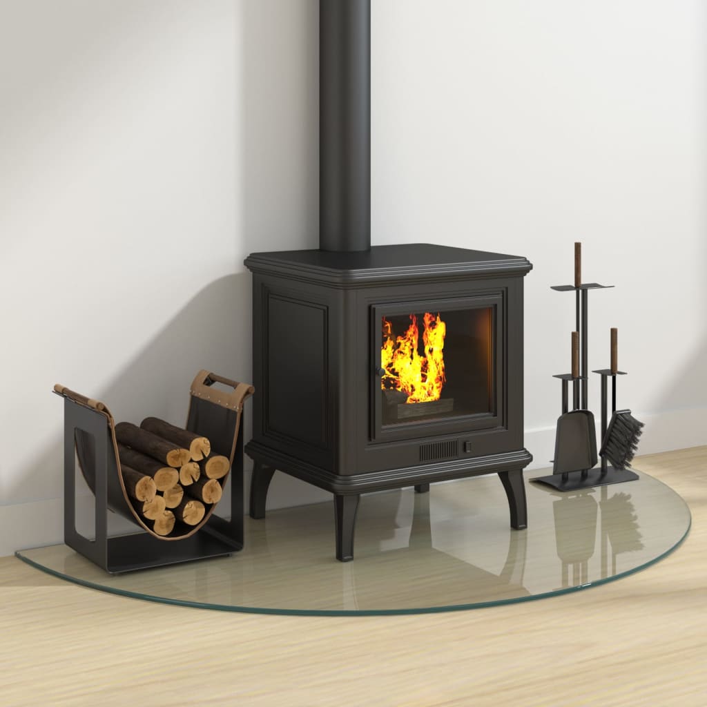 vidaXL Funkenschutzplatte Glas Halbrund 1200x600 mm - Image 3