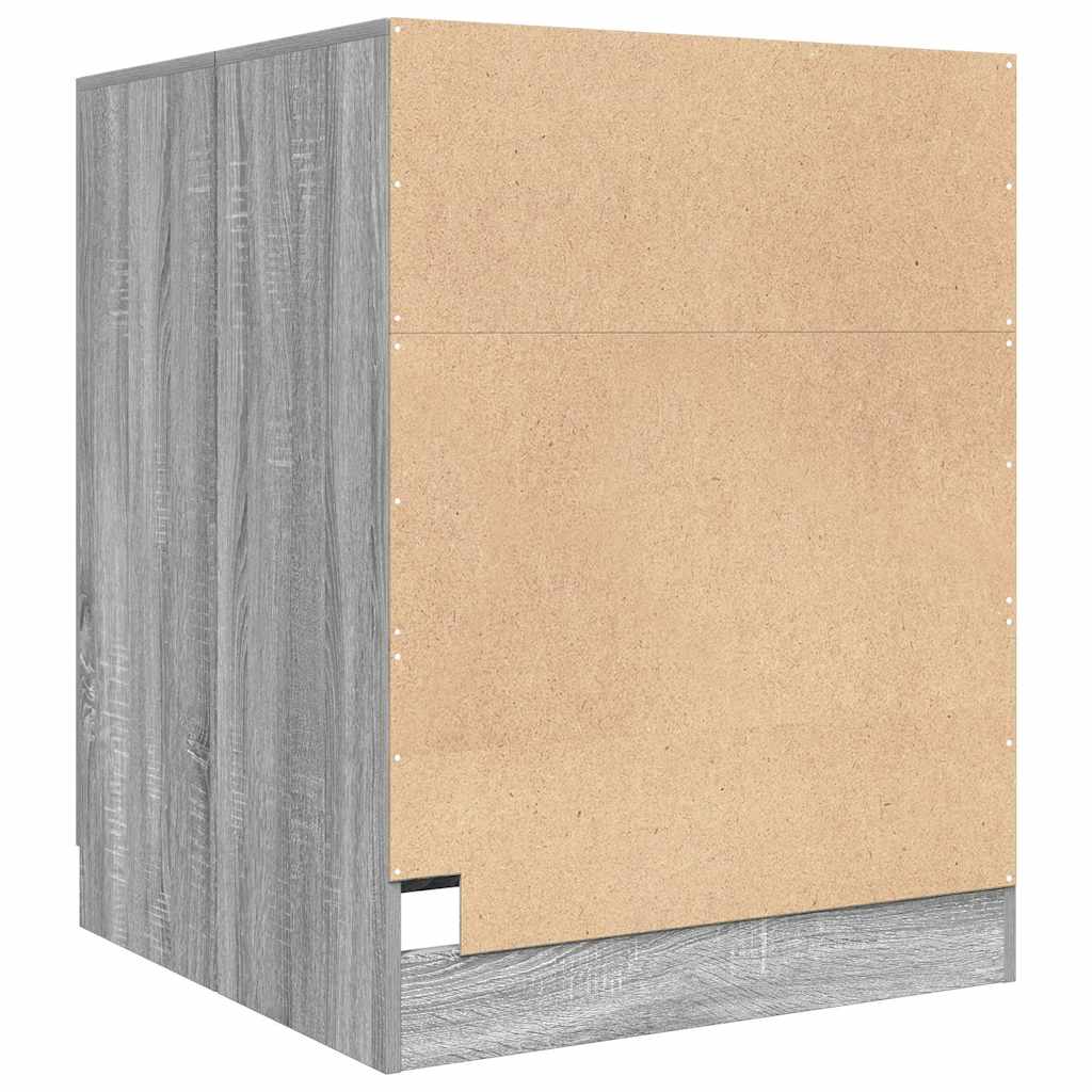 vidaXL Waschmaschinenschrank Grau Sonoma 71x71,5x91,5 cm - Image 6