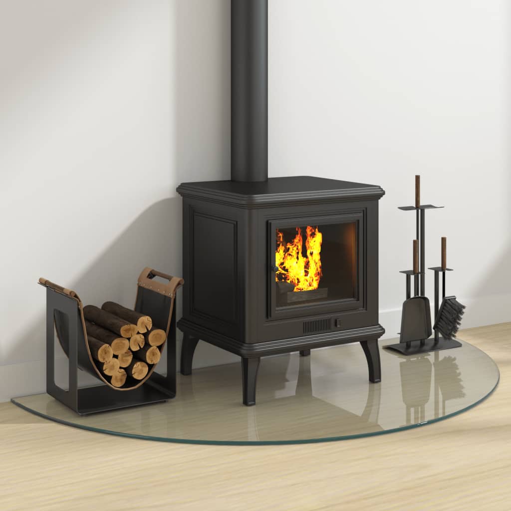 vidaXL Funkenschutzplatte Glas Halbrund 1200x600 mm - Image 3