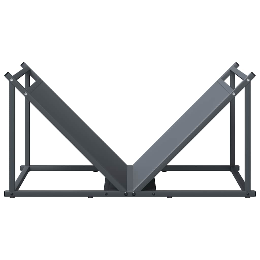 vidaXL Brennholzregal Anthrazit 70x43x34,5 cm Kaltgewalzter Stahl - Image 5