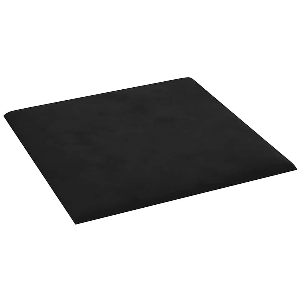 vidaXL Wandpaneele 12 Stk. Schwarz 30x30 cm Samt 1,08 m² - Image 4