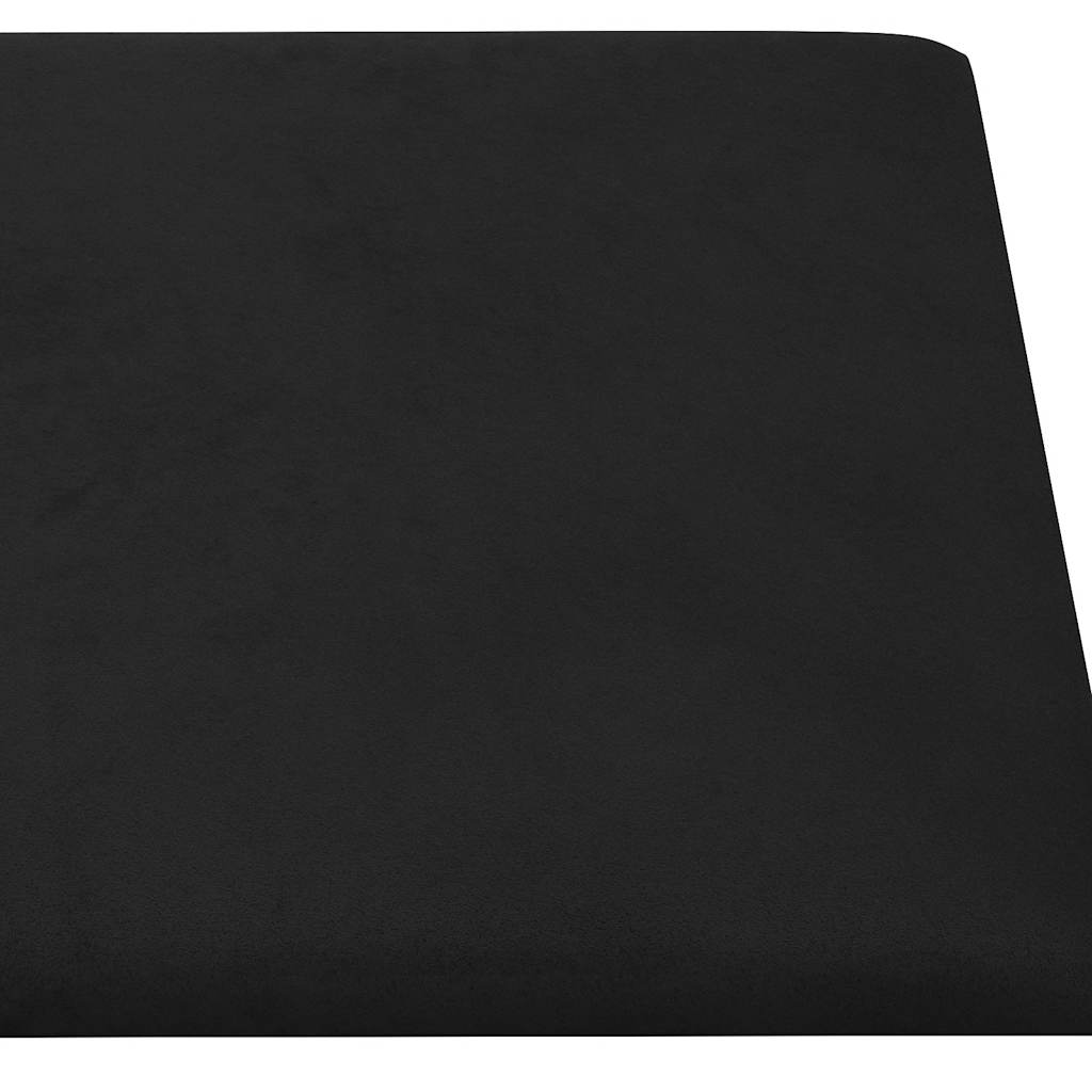 vidaXL Wandpaneele 12 Stk. Schwarz 30x30 cm Samt 1,08 m² - Image 5