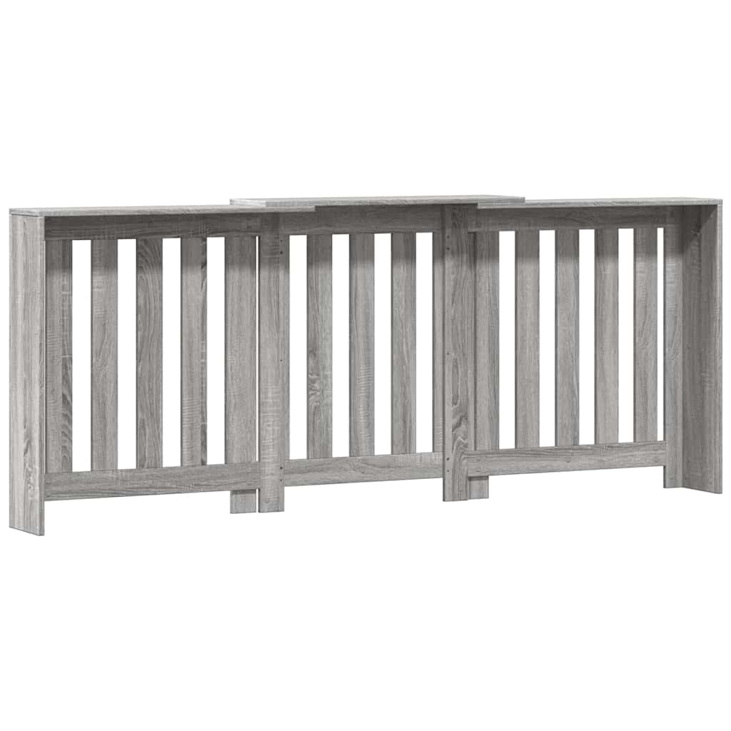 vidaXL Heizkörperverkleidung Grau Sonoma 205x21,5x83,5 cm - Image 5