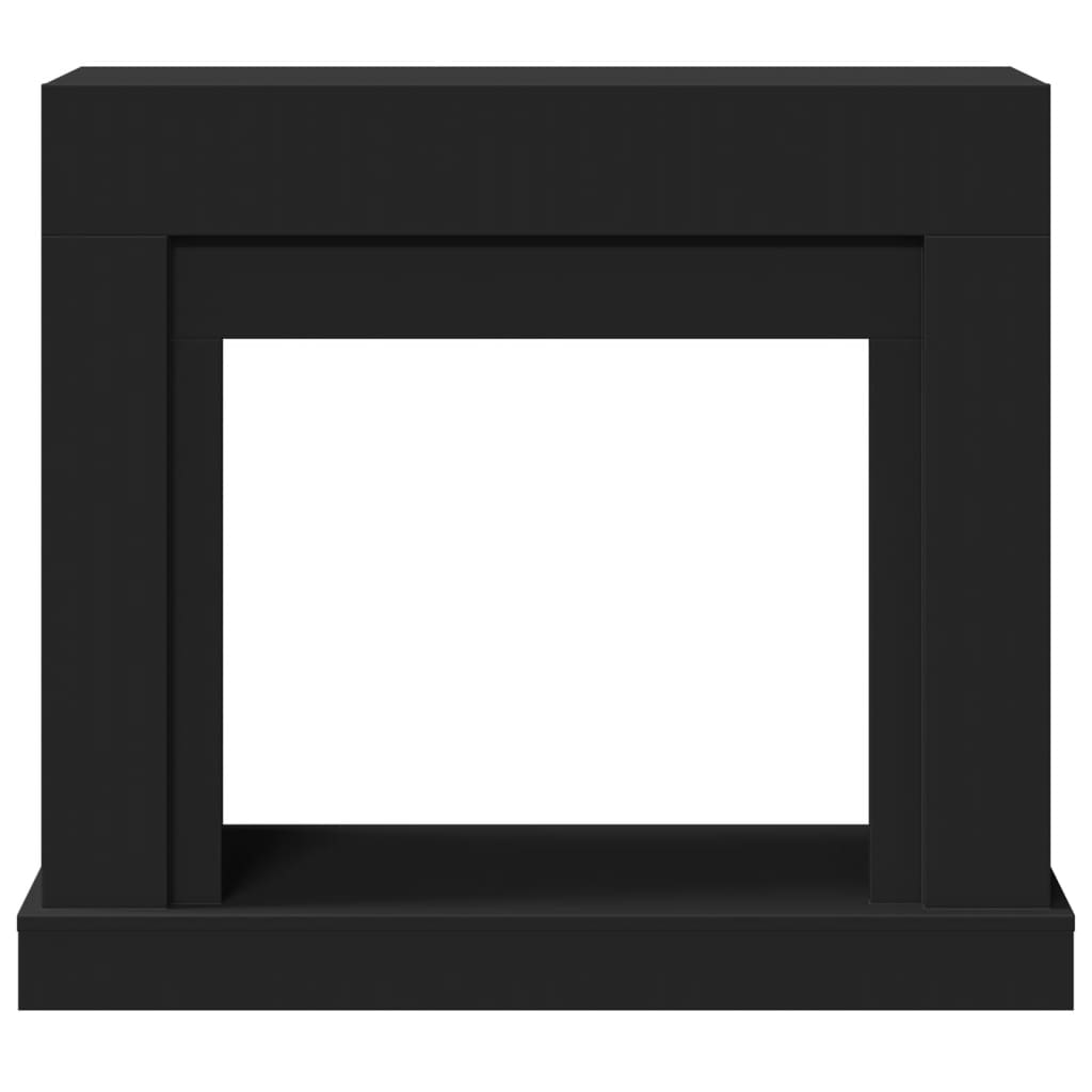 vidaXL Kaminumrandung Schwarz 100x30x87,5 cm Holzwerkstoff - Image 4