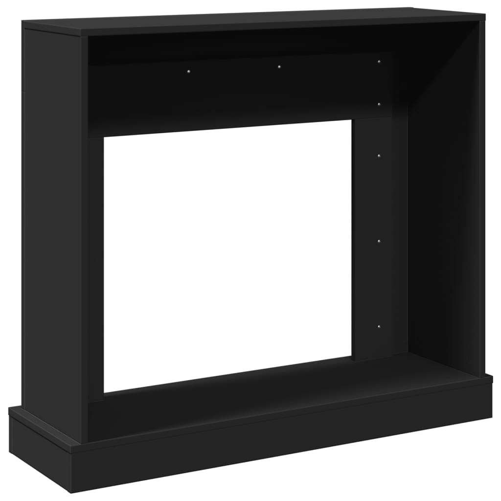 vidaXL Kaminumrandung Schwarz 100x30x87,5 cm Holzwerkstoff - Image 6