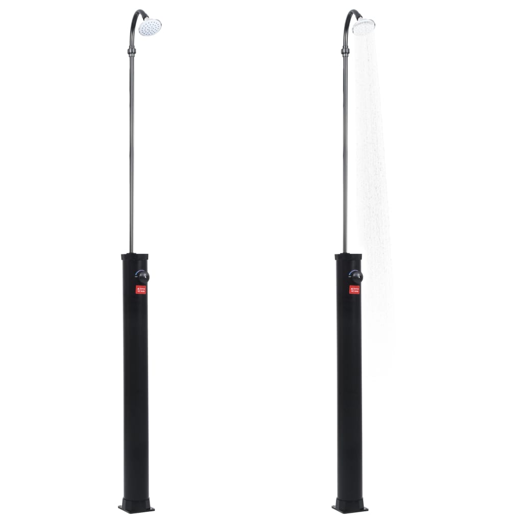 vidaXL Garten-Solardusche Schwarz 215 cm 8 L - Image 3