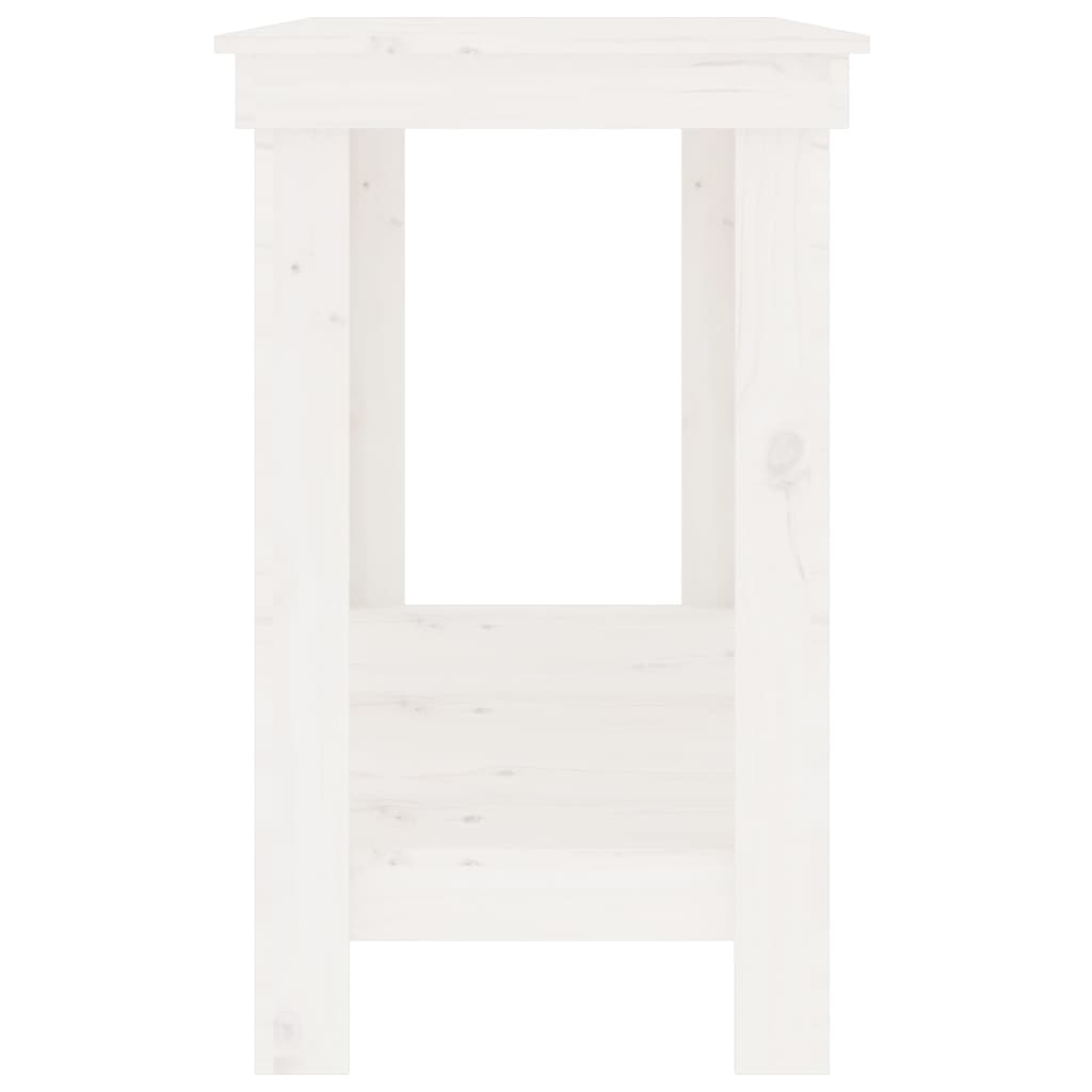 vidaXL Werkbank Weiß 180x50x80 cm Massivholz Kiefer - Image 6