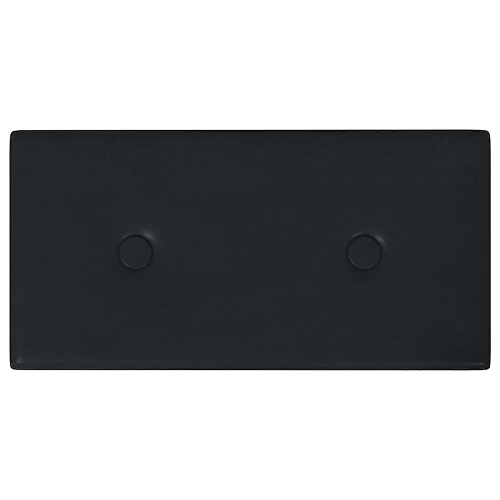 vidaXL Wandpaneele 12 Stk. Schwarz 30x15 cm Kunstleder 0,54 m² - Image 3