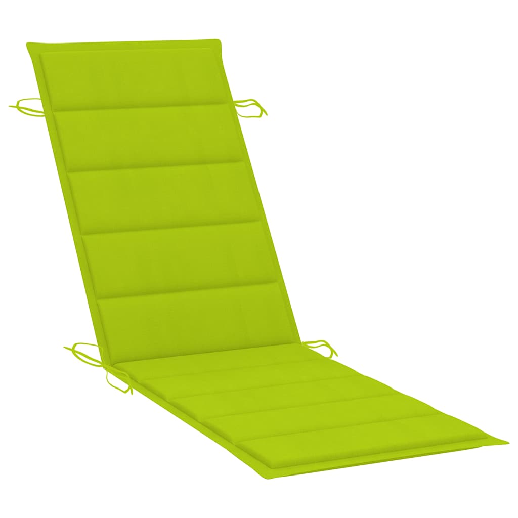 vidaXL Sonnenliege mit Tisch und Auflage Massivholz Akazie - Image 5