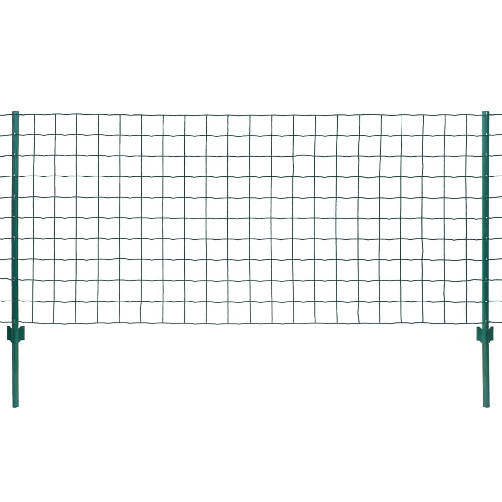 vidaXL Metallzaun Stahl 20 x 1 m Grün