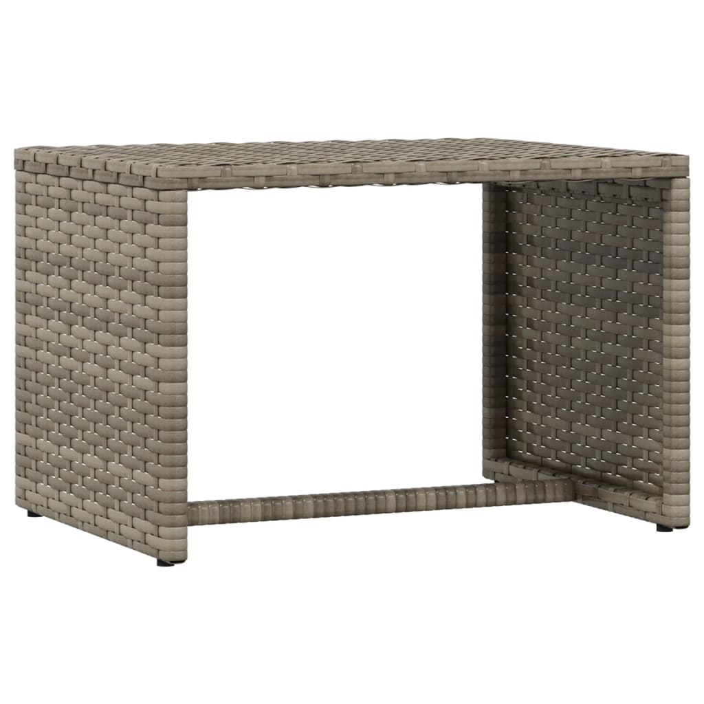 vidaXL Sonnenliege 1 Stk. mit Tisch Grau Poly Rattan - Image 6
