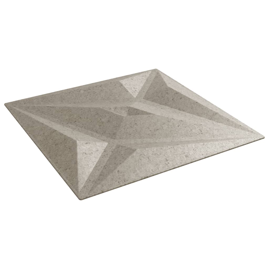 vidaXL Wandpaneele 48 Stk. Beton 50x50 cm XPS 12 m² Stern - Image 5