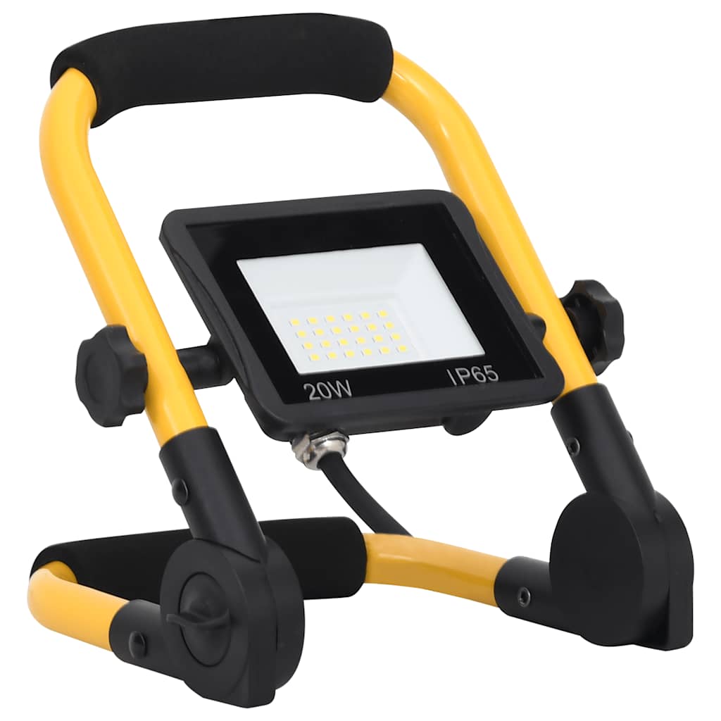 vidaXL LED-Fluter mit Handgriff 20 W Warmweiß - Image 5