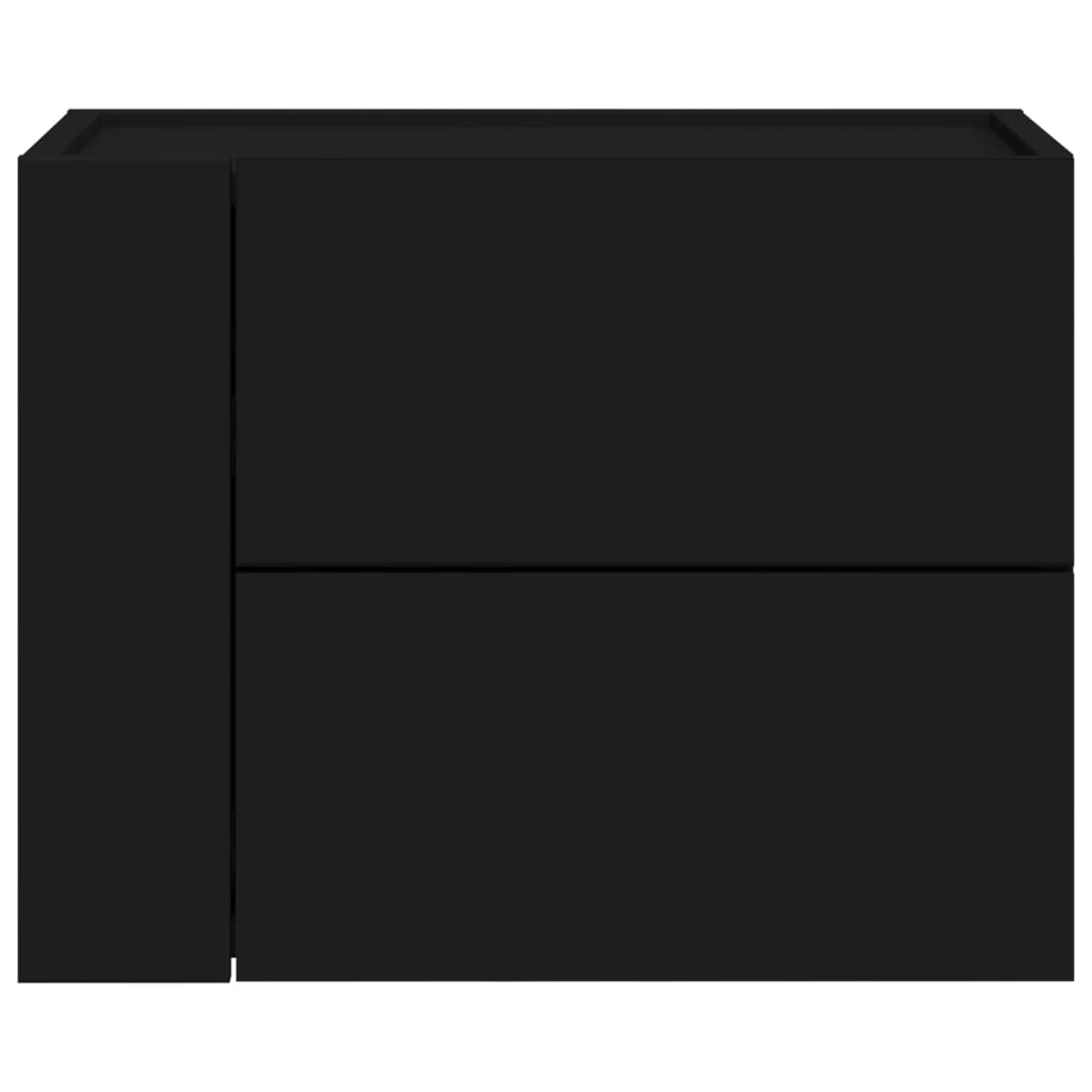 vidaXL Wand-Nachttische 2 Stk. Schwarz 45x30x35 cm - Image 4
