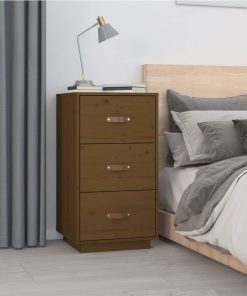  vidaXL Nachttisch Honigbraun 40x40x75 cm Massivholz Kiefer