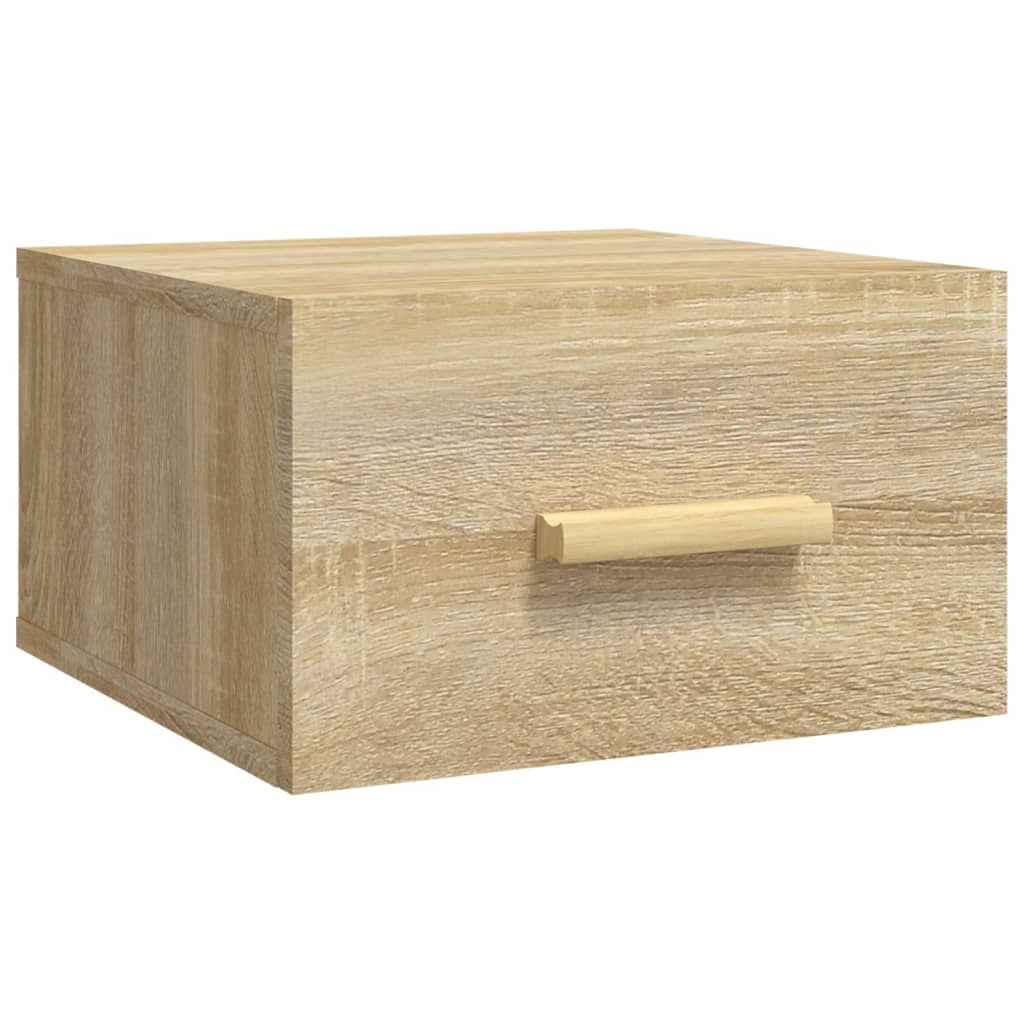 vidaXL Wand-Nachttische 2 Stk. Sonoma-Eiche 35x35x20 cm - Image 6