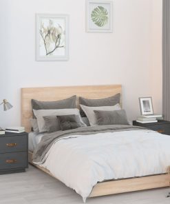  vidaXL Nachttische 2 Stk. Grau 40x34x45 cm Massivholz Kiefer