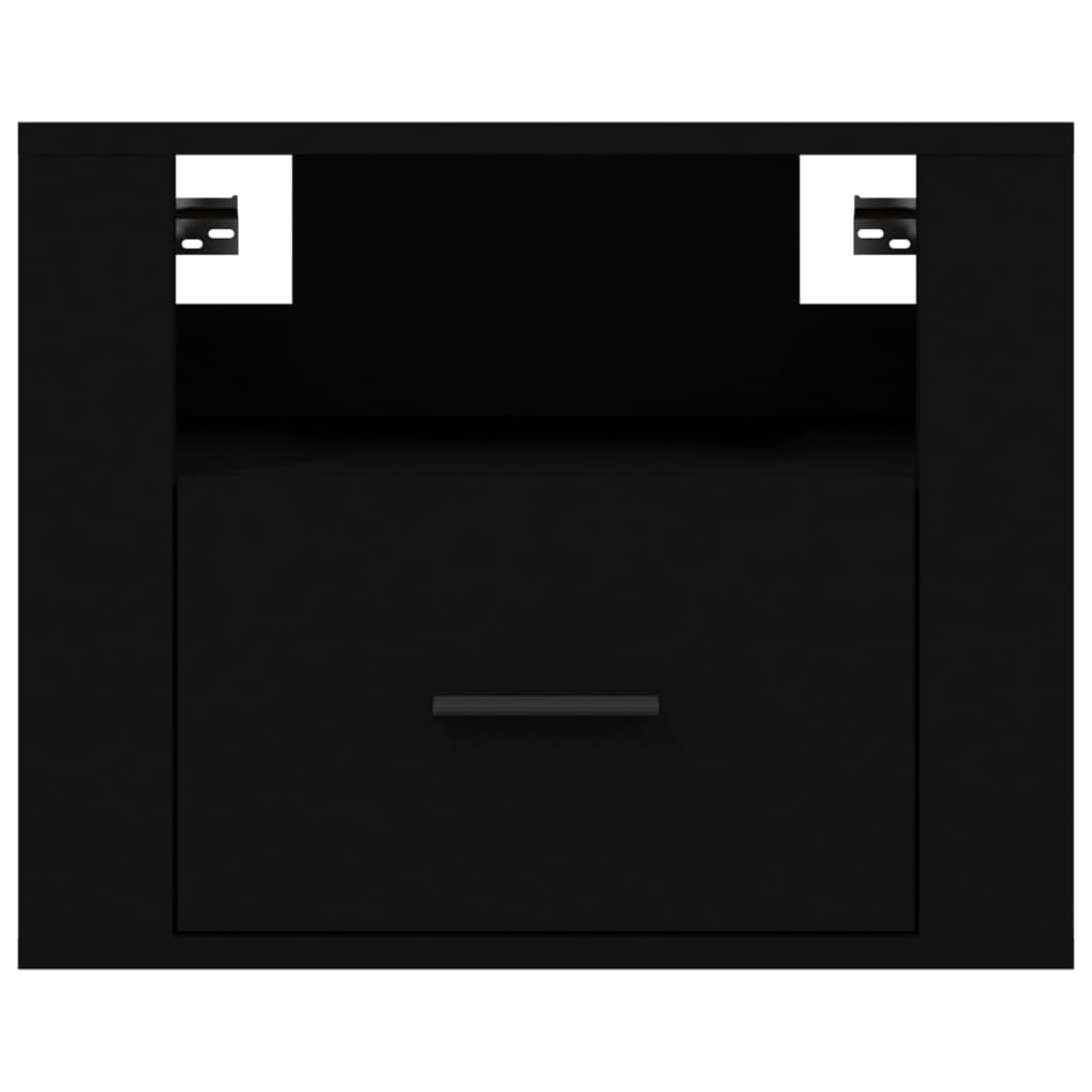 vidaXL Wand-Nachttische 2 Stk. Schwarz 50x36x40 cm - Image 6