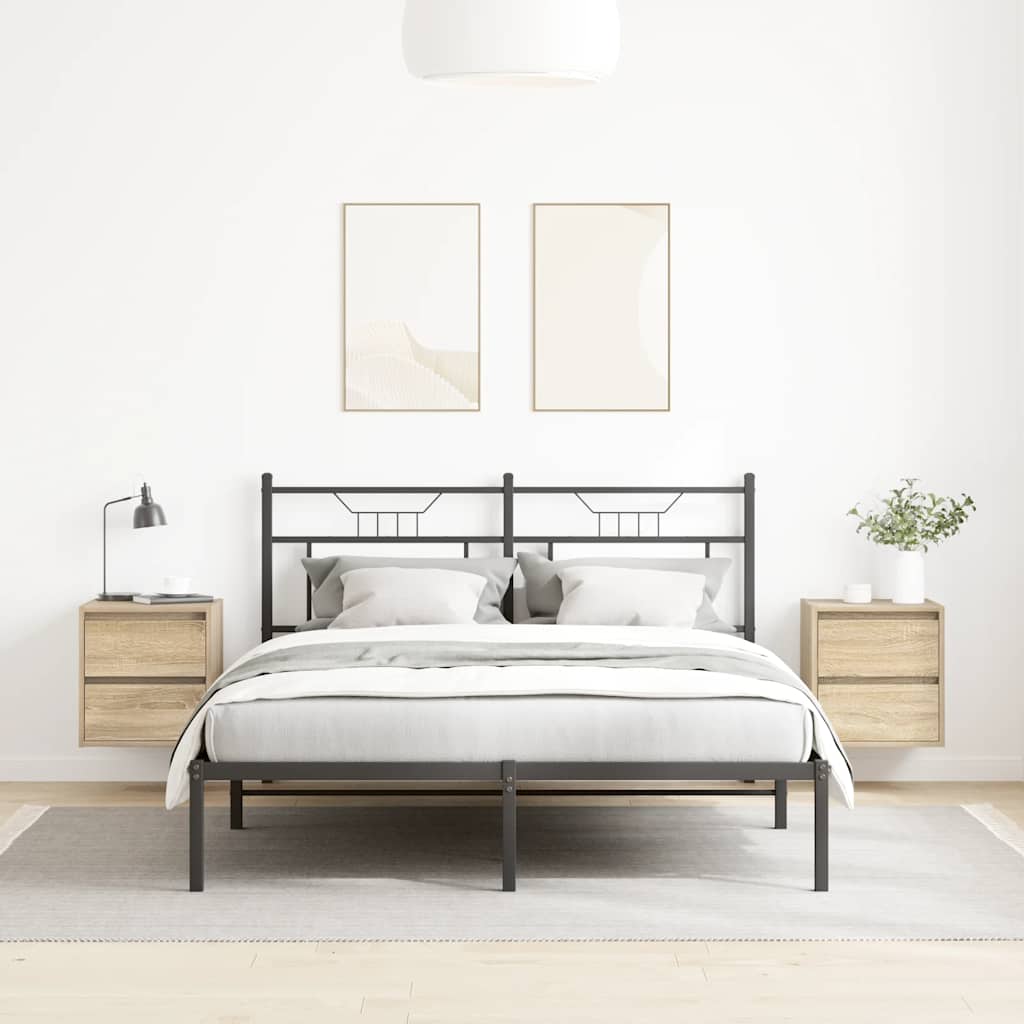 vidaXL Wand-Nachttische 2 Stk. Sonoma-Eiche 38x34x40 cm - Image 3