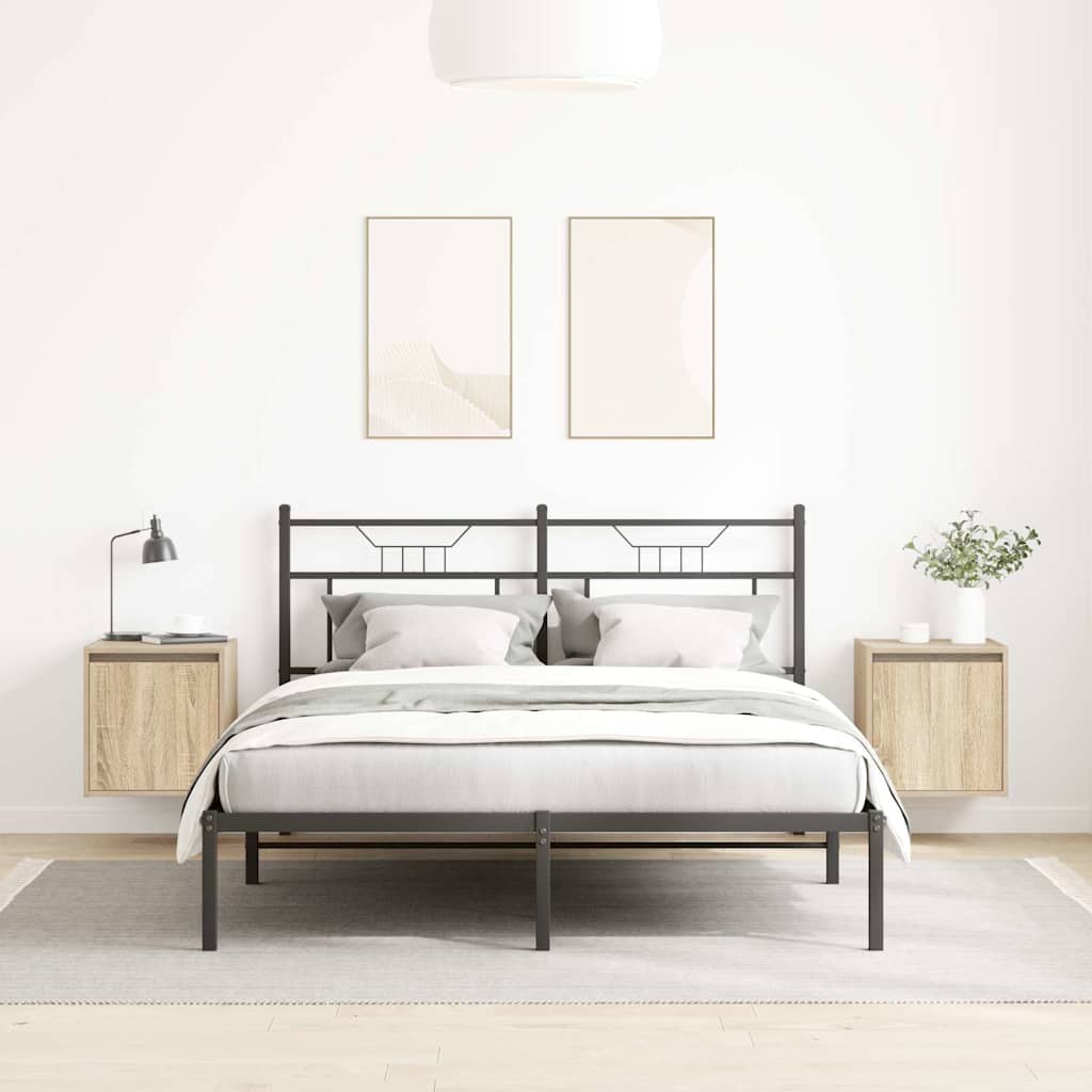 vidaXL Wand-Nachttische 2 Stk. Sonoma-Eiche 38x34x40 cm - Image 3