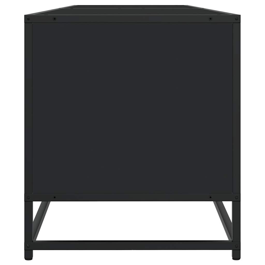 vidaXL TV-Schrank Schwarz 180,5x40x46 cm Holzwerkstoff - Image 5